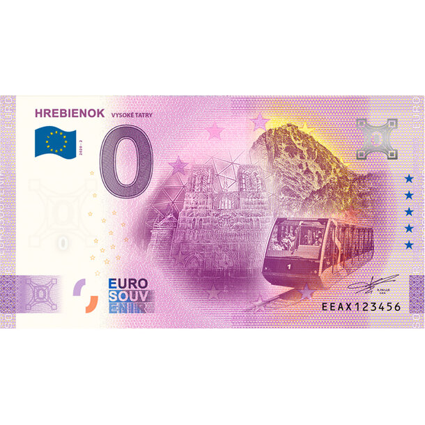 0 euro souvenir slovensko 2020 - hrebienok - 0-euro-souvenir-hrebienok-new-anni