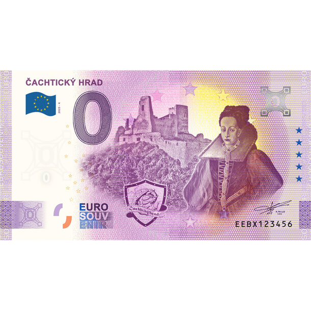 0 euro souvenir slovensko 2025 - čachtický hrad - BX4_0-euro-souvenir-cachtic