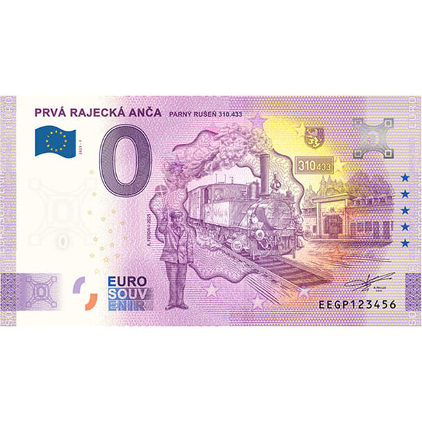 0 euro souvenir 2025 slovensko - prvá rajecká anča - 0-euro-souvenir-rajecka-anca-anniversary