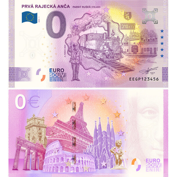 0 euro souvenir 2025 slovensko - prvá rajecká anča - GP_0-euro-souvenir-rajecka-anca