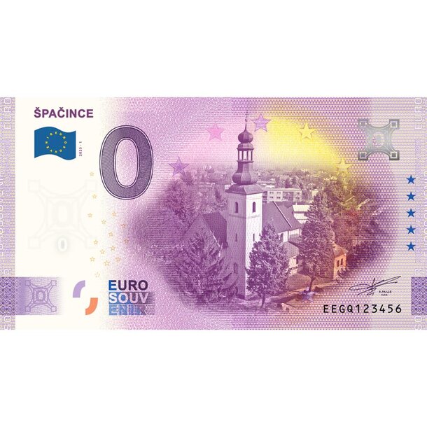 0 euro souvenir slovensko 2025 - špačince - 0-euro-souvenir-spacince-a-
