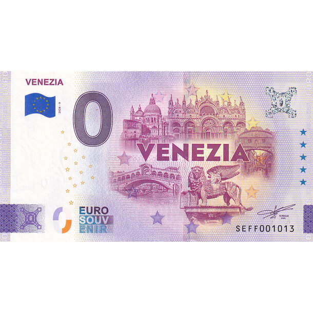 0 euro souvenir taliansko 2026 - venezia - 0 Euro 2026 - Venezia