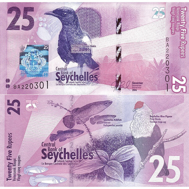 25 rupees 2016 seychely - Bankovka Seychely 25 Rupees 2016 - 48
