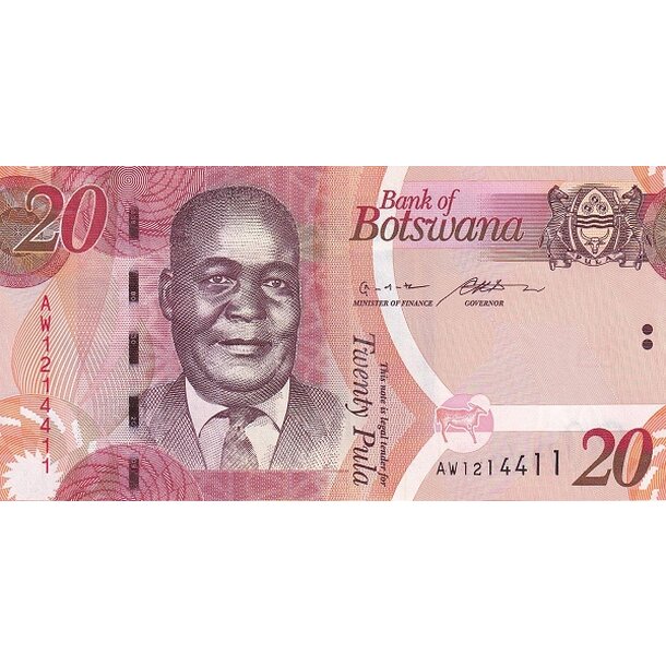 20 pula 2024 botswana - Bankovka Botswana 20 Pula 2024 - 31-1