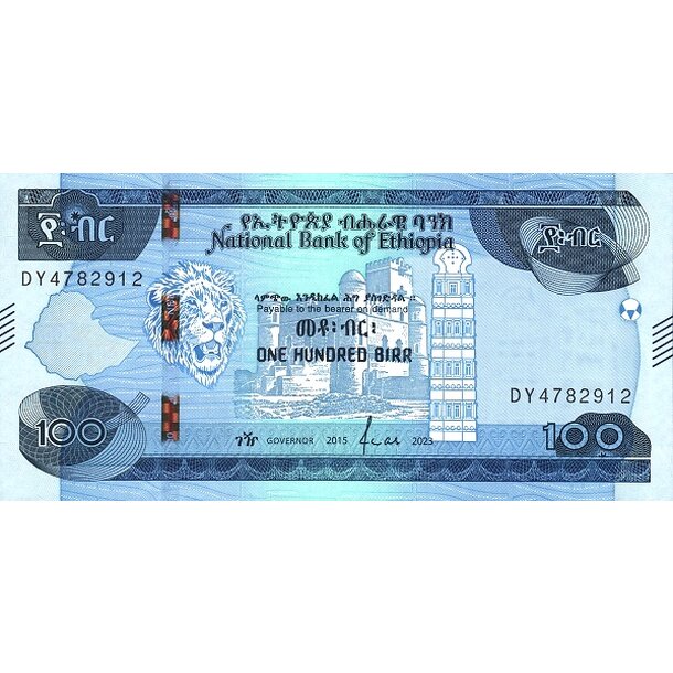 100 birr 2023 etiópia - Bankovka Etiópia 100 Birr 2023 - W57-1