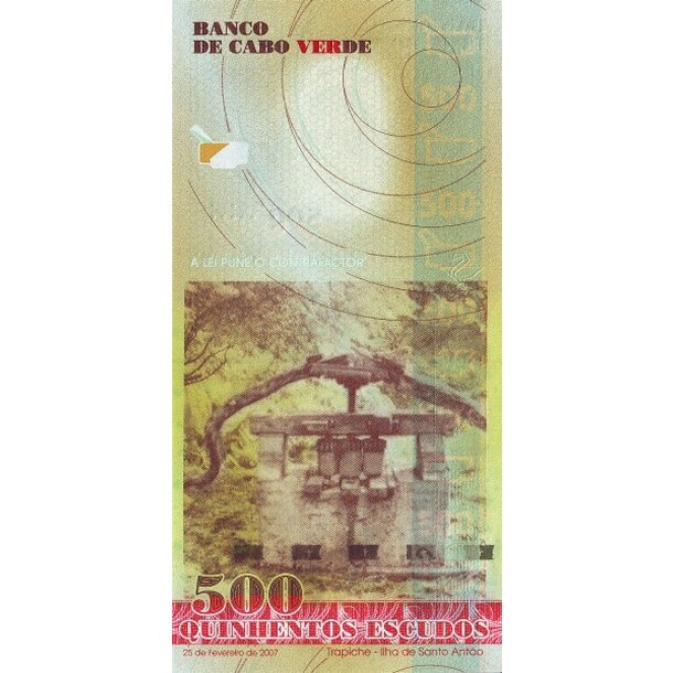 500 escudos 2007 kapverdy - Bankovka Kapverdy 500 Escudos 2007 - 69a-2