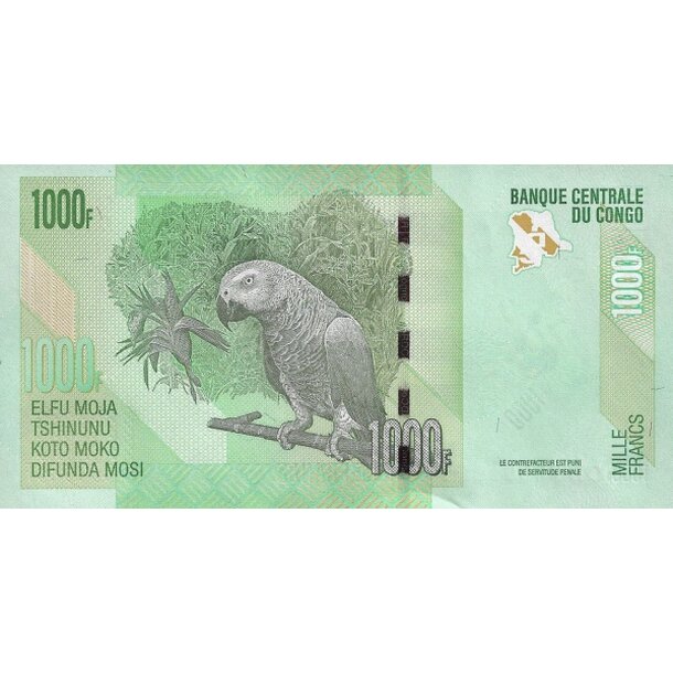 1000 francs 2020 kongo - Bankovka Kongo 1000 Francs 2020 - 101-2