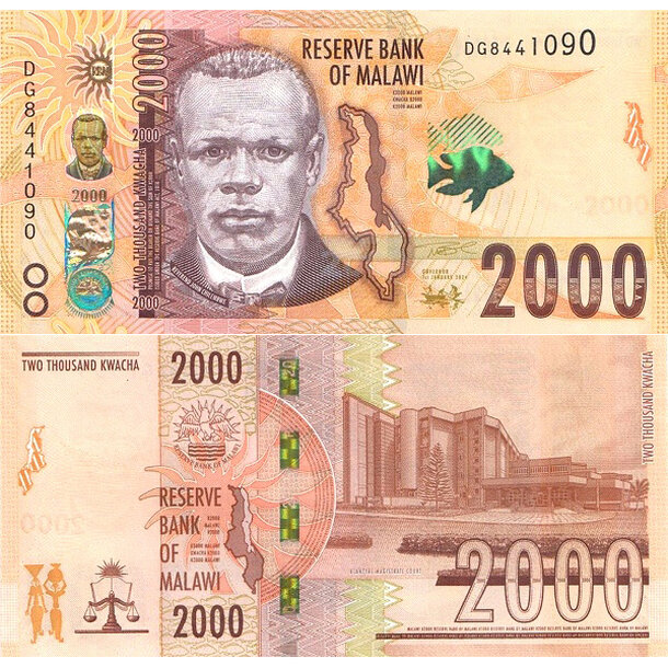 2000 kwacha 2024 malawi - Bankovka Malawi 2000 Kwacha 2024 - 70
