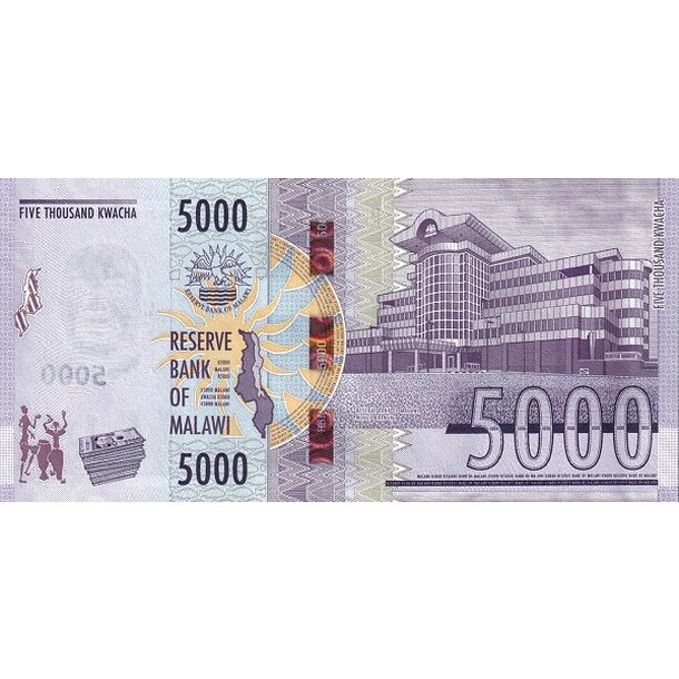 5000 kwacha 2024 malawi - Bankovka Malawi 5000 Kwacha 2024 - 71-2