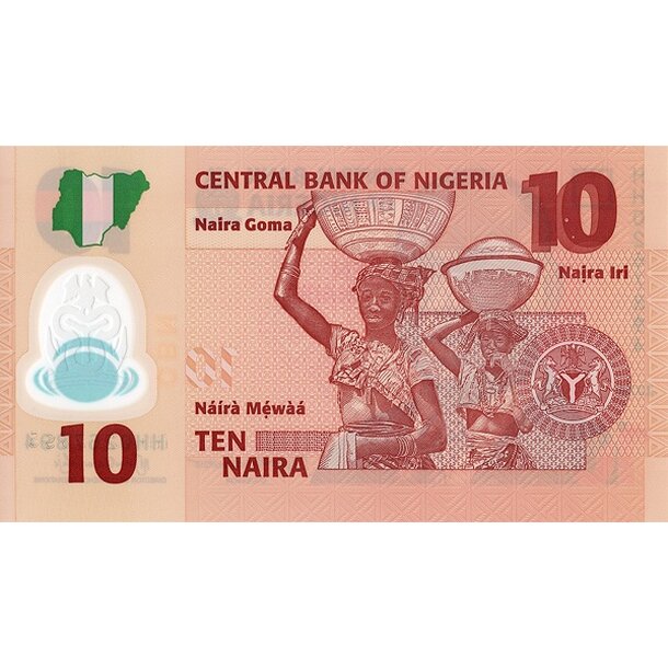 10 naira 2024 nigéria - Bankovka Nigéria 10 Naira 2024 - 39-2
