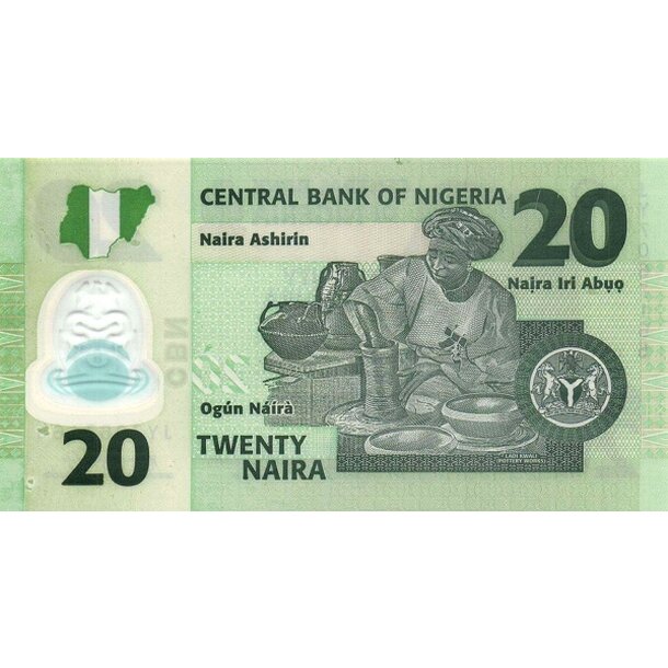 20 naira 2024 nigéria - Bankovka Nigéria 20 Naira 2024 - 34-2
