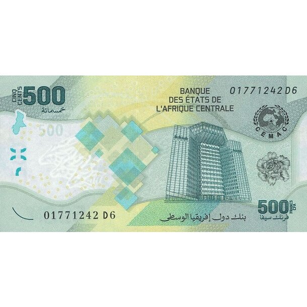 500 francs 2020 stredoafrické štáty - Bankovka Stredoafrické štáty 500 Francs 2020 - 700-1