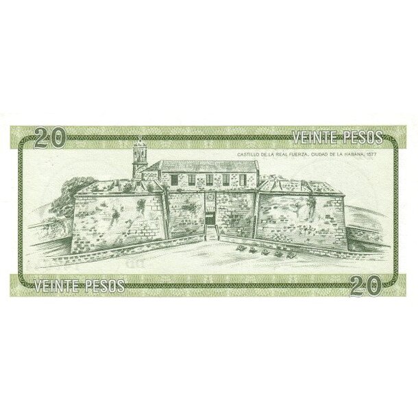 20 pesos 1985 kuba - Bankovka Kuba 20 Pesos 1985 - FX9-2