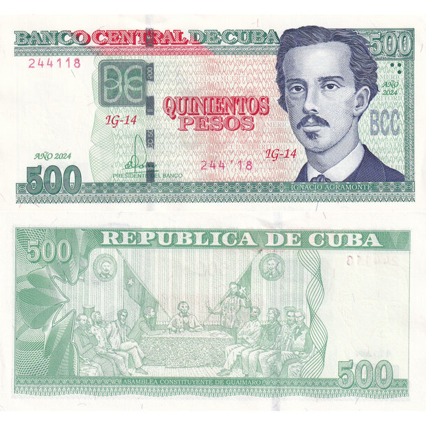 500 pesos 2024 kuba - Bankovka Kuba 500 Pesos 2024 - 131