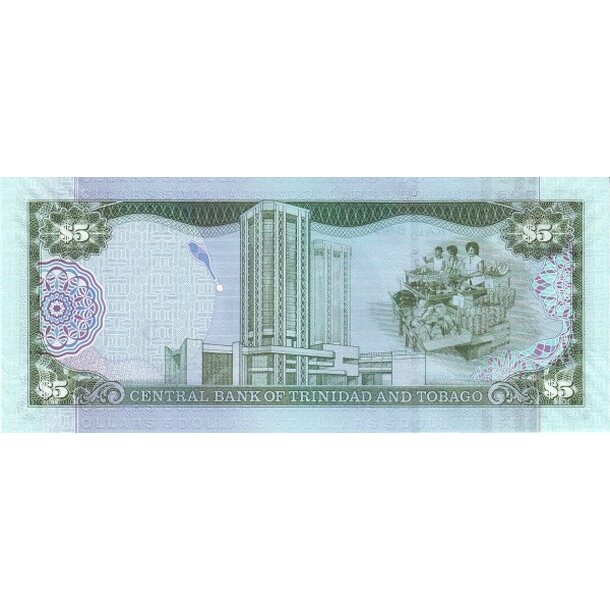 5 dollars 2006 trinidad a tobago - Bankovka Trinidad a Tobago 5 Dollars 2006 - 47a-2