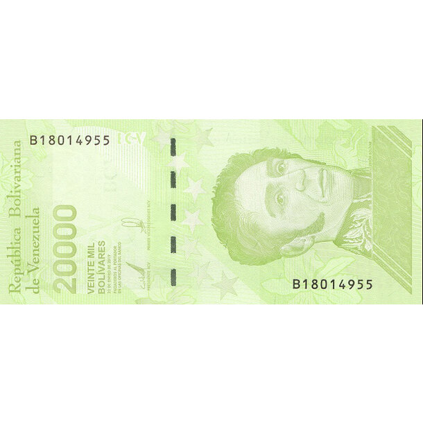 20 000 bolívares 2019 venezuela - Bankovka Venezuela 20 000 Bolívares 2019 - 110-1
