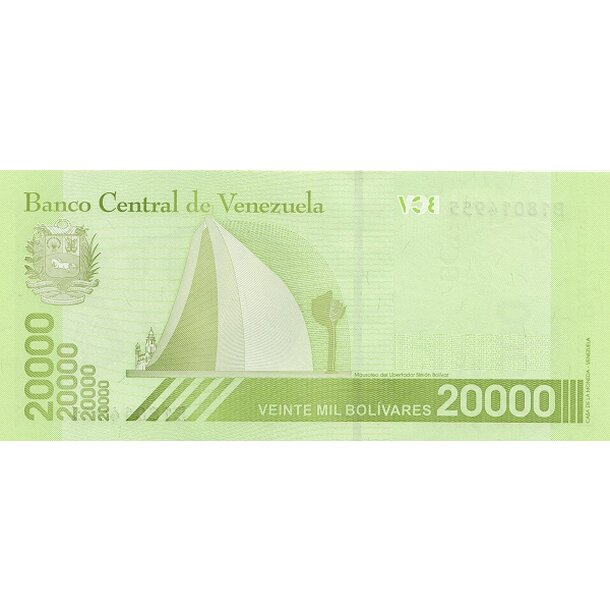 20 000 bolívares 2019 venezuela - Bankovka Venezuela 20 000 Bolívares 2019 - 110-2