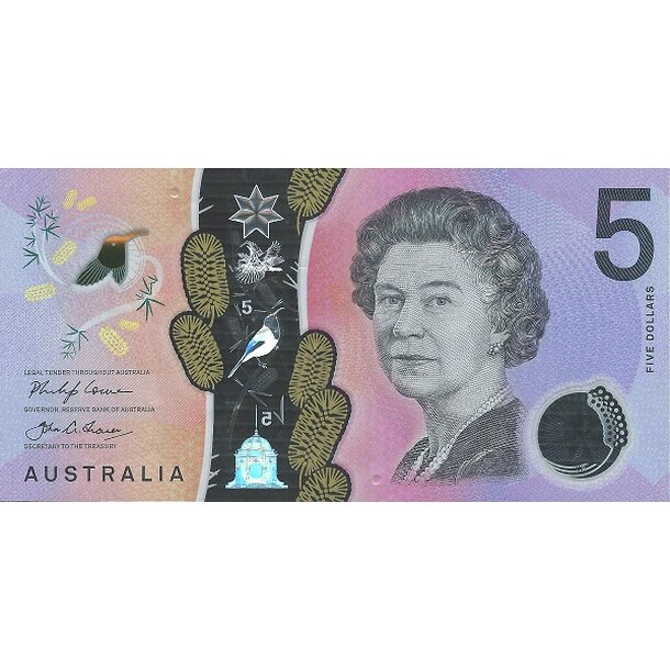 5 dollars 2018 austrália - Bankovka Austrália 5 Dollars 2018 - 62b polymér-1