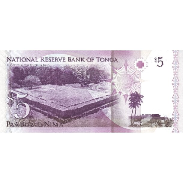 5 pa´anga 2009 tonga - Bankovka Tonga 5 Pa´anga 2009 - 39-2