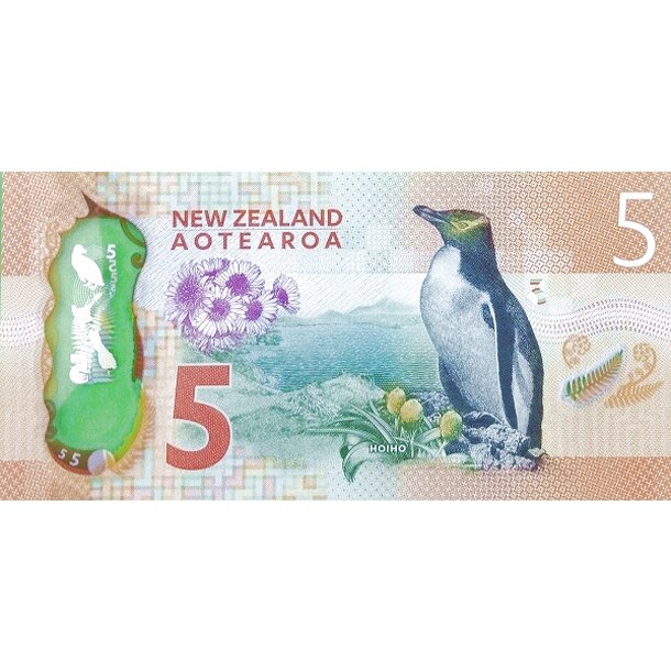 5 dollars 2015 nový zéland - Bankovka Nový Zéland 5 Dollars 2015 - 191-2