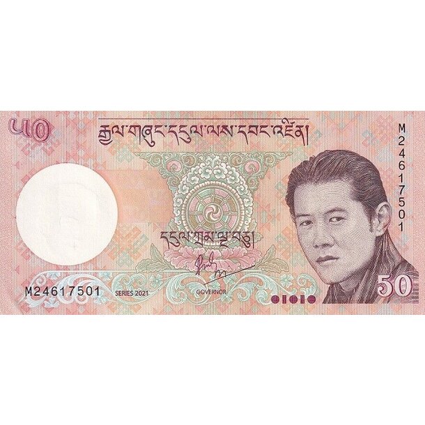 50 ngultrum 2021 bhután - Bankovka Bhután 50 Ngultrum 2021 - 31c-1