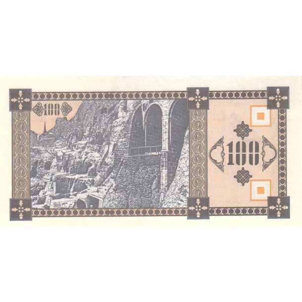 100 laris 1993 gruzínsko - Bankovka Gruzínsko 100 Laris 1993 - 38-2