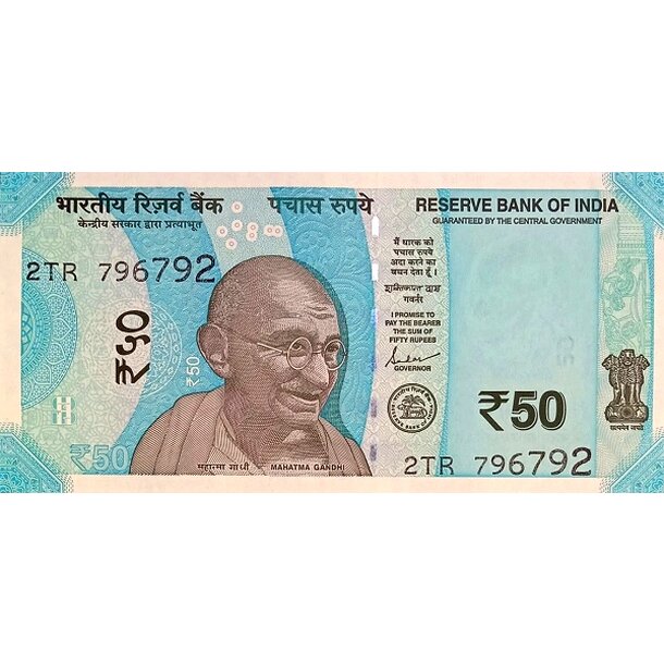 50 rupií 2024 india - Bankovka India 50 Rupií 2024 - 111h-1