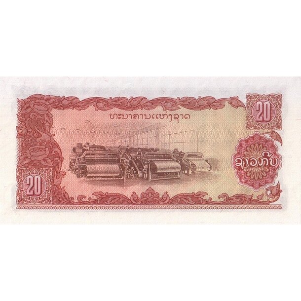 20 kip 1979 laos - Bankovka Laos 20 Kip 1979 - 28-2
