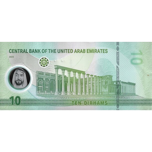 10 dirhams 2022 spojené arabské emiráty - Bankovka Spojené Arab. Emiráty 10 Dirhams 2022 - 37-2