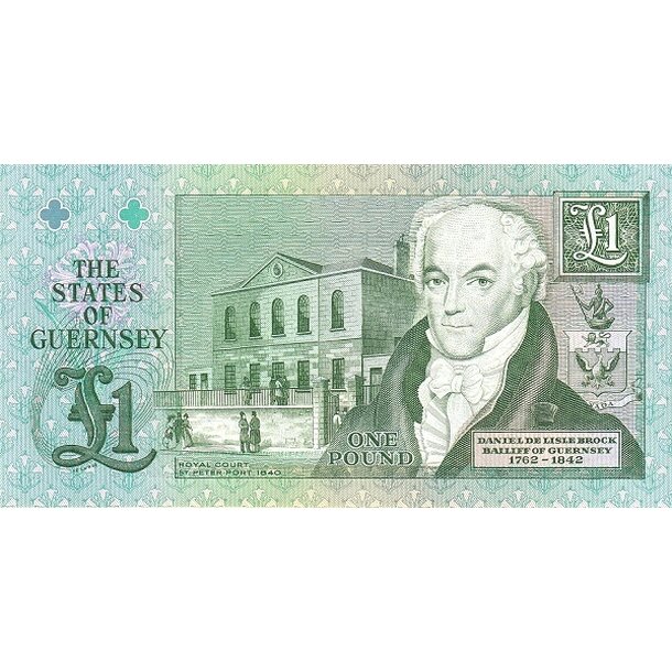 1 pound 2016 guernsey - Bankovka Guernsey 1 Pound 2016 - 52d-2