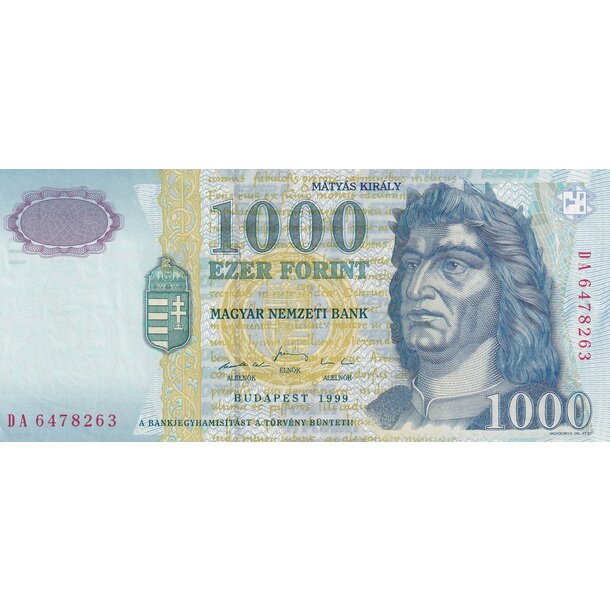 1000 forint 1999 maďarsko - Bankovka Maďarsko 1000 Forint 1999 - 180b-1