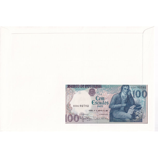 Banknote obálka portugalsko 1984 - Banknote obálka Portugalsko 1984-2