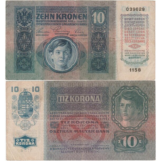 10 koruna 1915 rakúsko-uhorsko - 10-k-1915-1-1