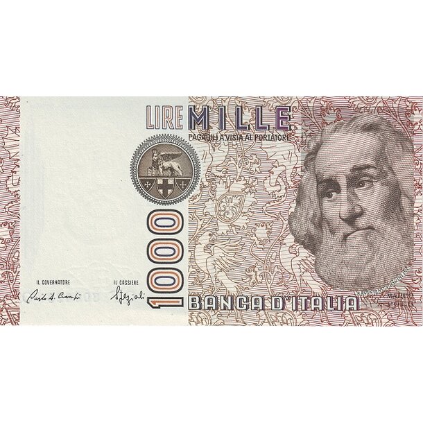 1000 lire 1982 taliansko - Bankovka Taliansko 1000 Lire 1982 - 109b-1