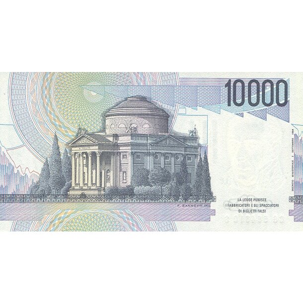10 000 lire 1984 taliansko - Bankovka Taliansko 10 000 Lire 1984 - 112c-2