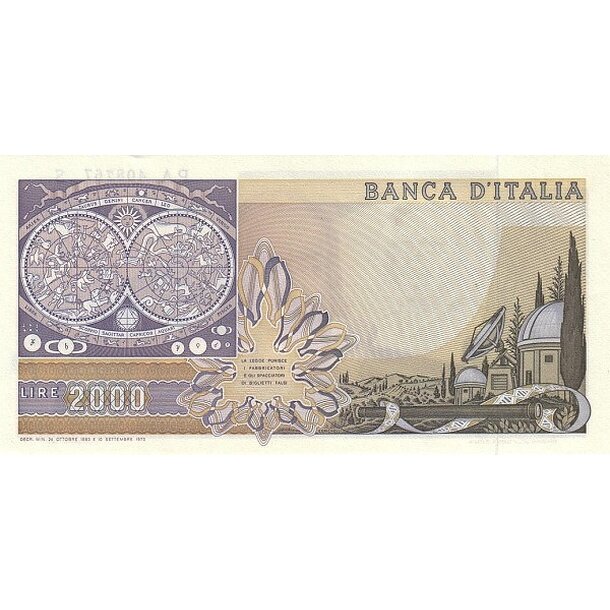 2000 lire 1983 taliansko - Bankovka Taliansko 2000 Lire 1983 - 103c-2