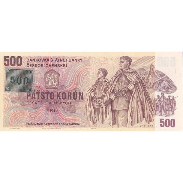 500 korún 1973 česká republika - séria z (kolok 1993) - 500-kc-1973-1993-Z-UNC-1