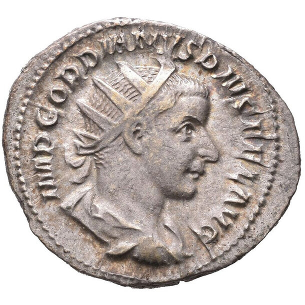 Gordianus iii. ar antoninianus - Gordianus III. AR Antoninianus - AETERNITATI AVG RIC 83-1