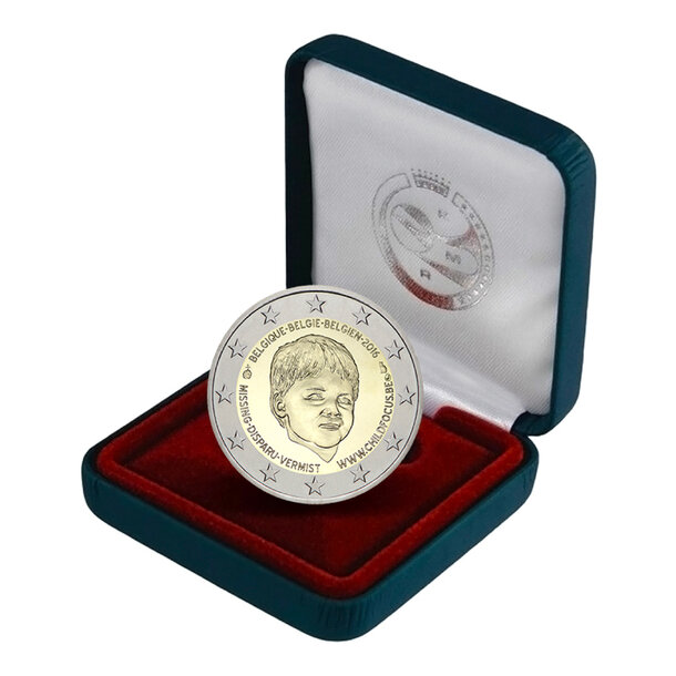 2 euro belgicko 2016 - child focus - proof - 2 € Belgicko 2016 - Child Focus - proof