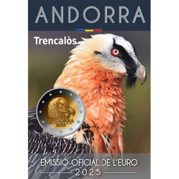 2 euro andorra 2025 - bradatý sup - 2€-and.-sup