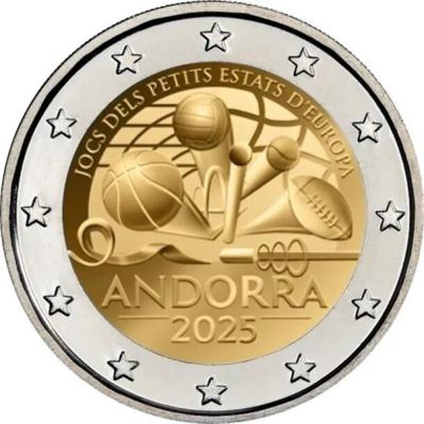 2 euro andorra 2025 - hry malých štátov európy - proof - Andorra_2025_2€_hry