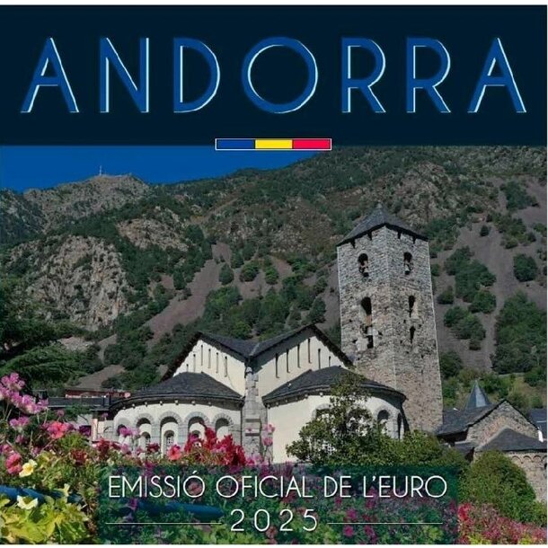 Sada obehových euro mincí andorra 2025 - euro-suprava-2025-andorra-8-minci-1-cent-2-euro-250165449