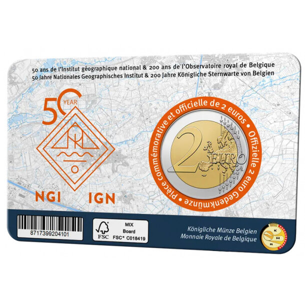 2 euro belgicko 2026 - kráľovske observatórium - 2 euro Belgicko 2026 - Kráľovske observatórium NL-EN-3