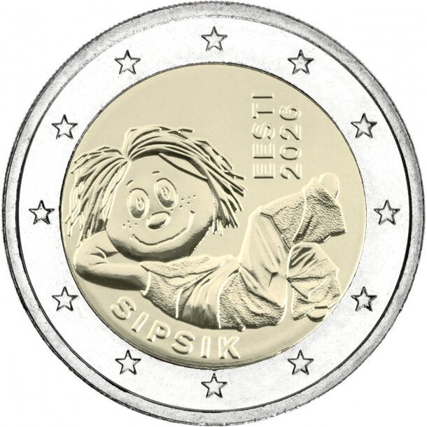 2 euro estónsko 2026 - sipsik - 2 euro Estónsko 2026 - Sipsik
