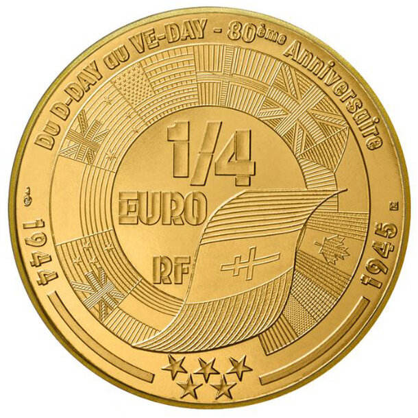 1/4 euro francúzsko 2025 - francúzsky vojak - 1-4-euro-francuzsky-vojak-2