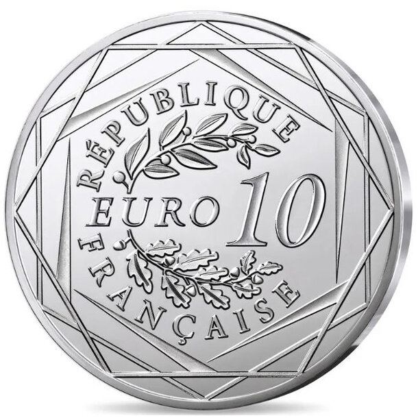 10 euro francúzsko 2026 - galadriel - kolorovaná - 10 euro Francúzsko 2026 - reverz