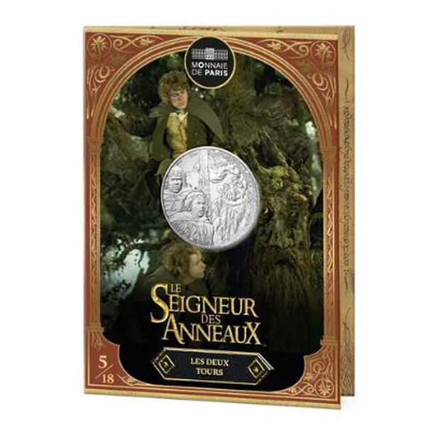 10 euro francúzsko 2026 - merry a pippin - blister - 10 euro Francúzsko 2026 - LOTR Merry -2