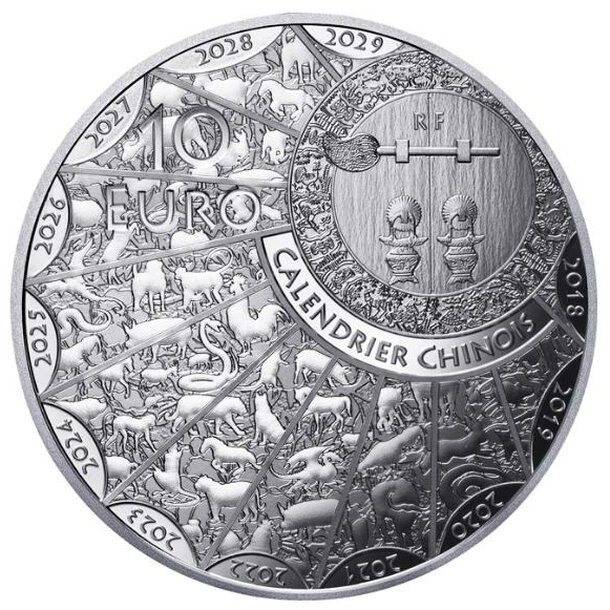 10 euro francúzsko 2025 - rok koňa- proof - 10-euro-rok-kona-2