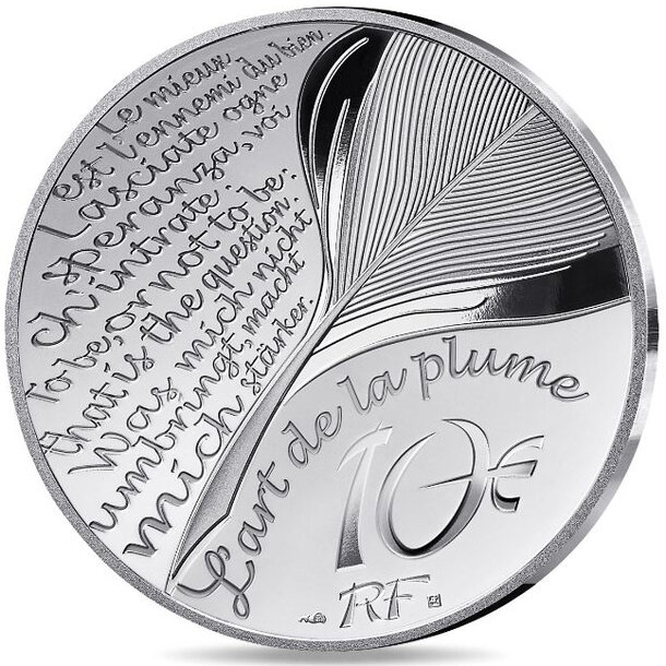 10 euro francúzsko 2026 - vražda rogera ackroyda - proof - 10 euro Francúzsko 2026 - Roger Ackroyd -2