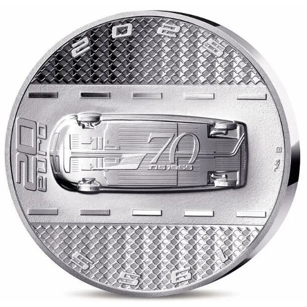 20 euro francúzsko 2025 - citroen ds - proof - 20-euro-2025-citroen-ds-2